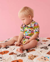 Load image into Gallery viewer, All Creatures Great &amp; Small Organic Short Sleeve Romper
