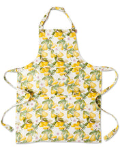 Load image into Gallery viewer, Summer Lily White Linen Apron
