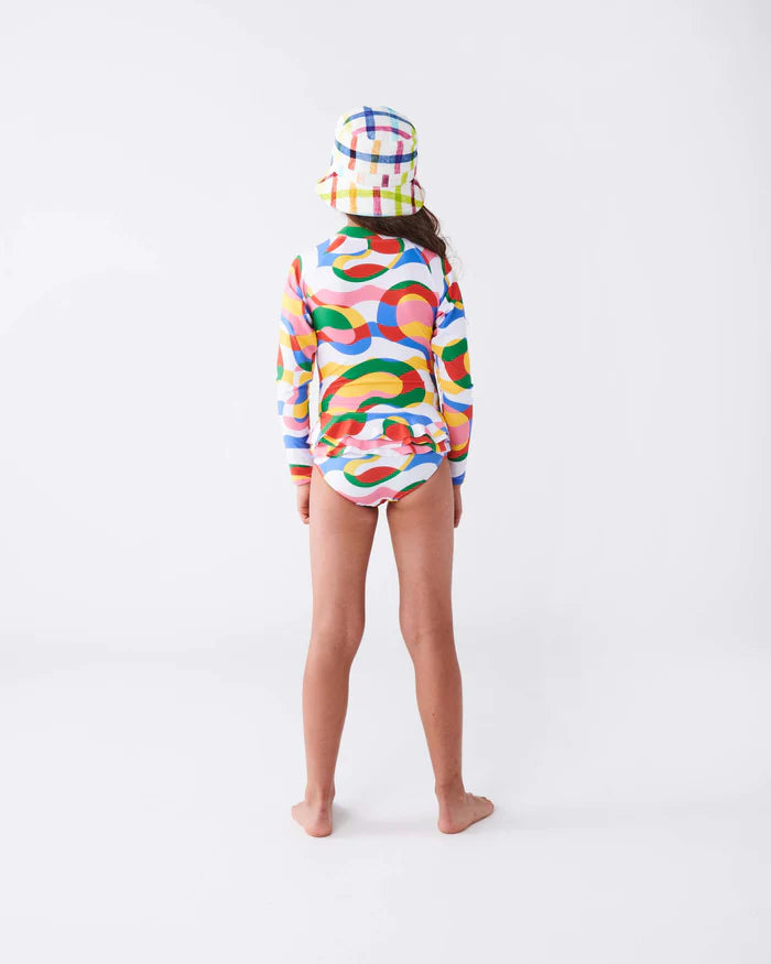 Colour Me Happy Long Sleeve Bathers