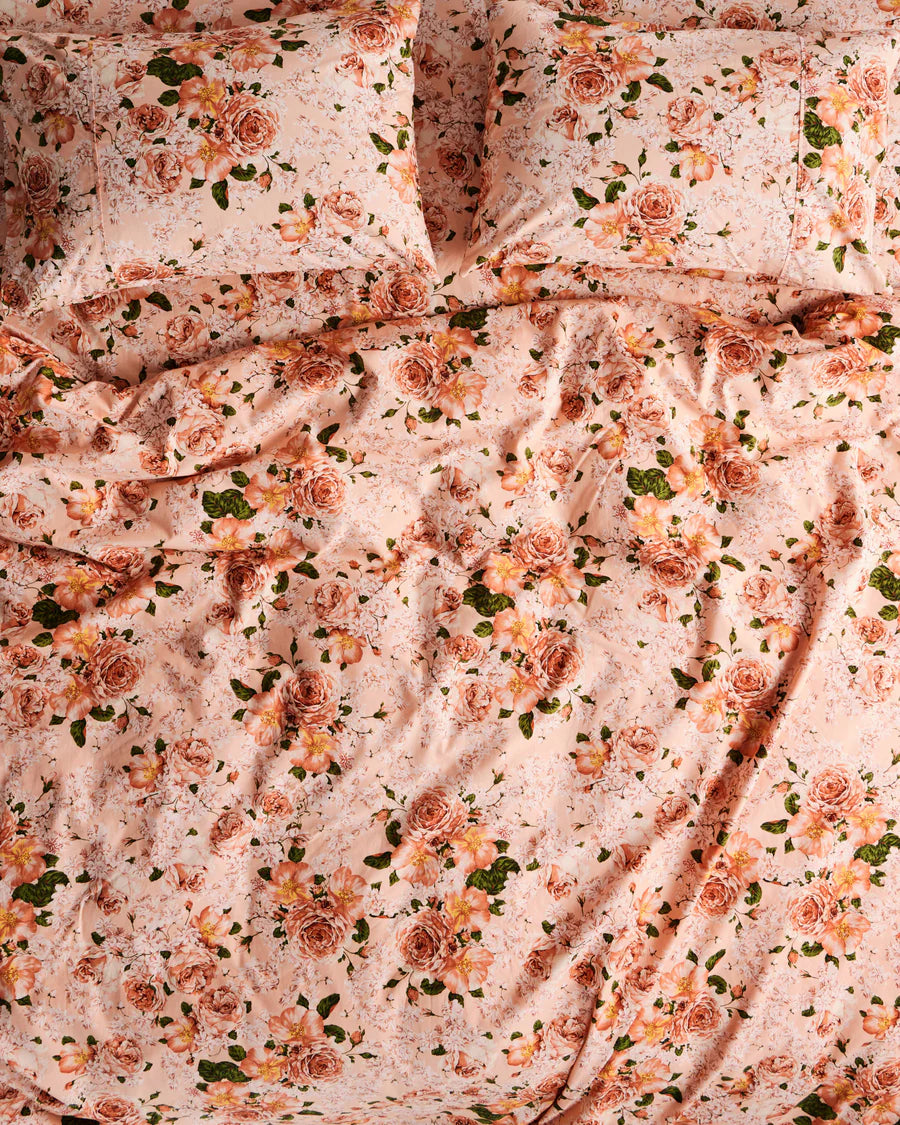 Rose Garden Organic Cotton Fitted Sheet....  Last one available King