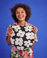 Flower Face Terry Toiletry Pouch Large