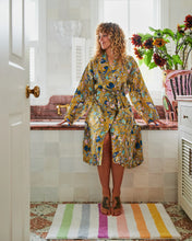 Load image into Gallery viewer, Birds Of Paradise Linen Robe
