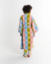 Load image into Gallery viewer, Corfu Tartan Terry Bath Robe
