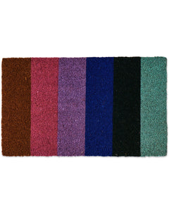 Happy Stripe Coir Door Mat