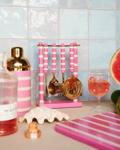 Gypsy Rose Stripe Resin Bar Tool Set