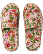 Load image into Gallery viewer, Rose Garden Quilted Velvet Adult Slippers
