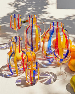 Island Stripe Coupe Glass 2P