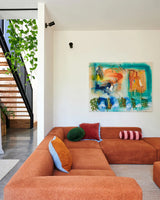 Kombu Green Velvet Pea Cushion