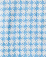 Houndstooth Blue Terry Hand Towel