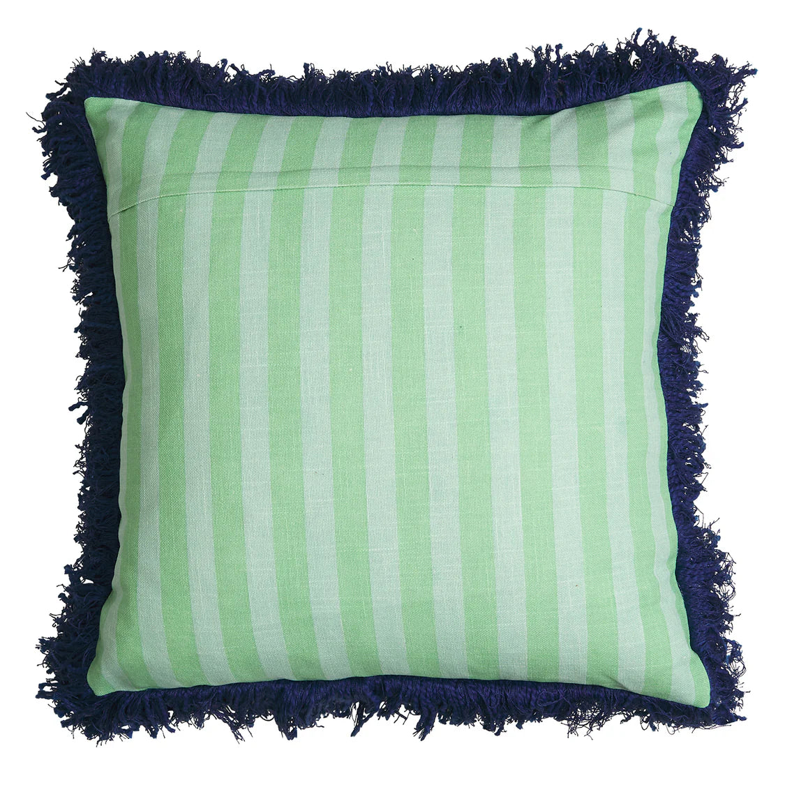 Annette Embroidered Cushion - Jade