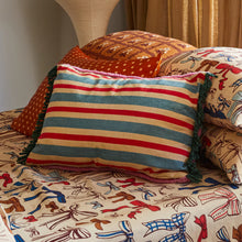 Load image into Gallery viewer, Dumas Tufted Cushion - Scarlet
