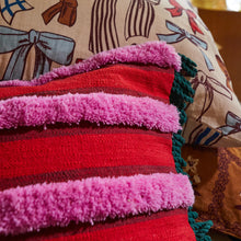 Load image into Gallery viewer, Dumas Tufted Cushion - Scarlet
