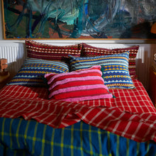 Load image into Gallery viewer, Dumas Tufted Cushion - Scarlet
