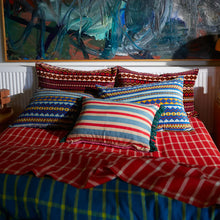 Load image into Gallery viewer, Dumas Tufted Cushion - Scarlet
