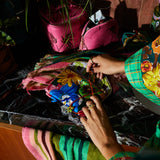 Ines Silk Pouch - Verdant