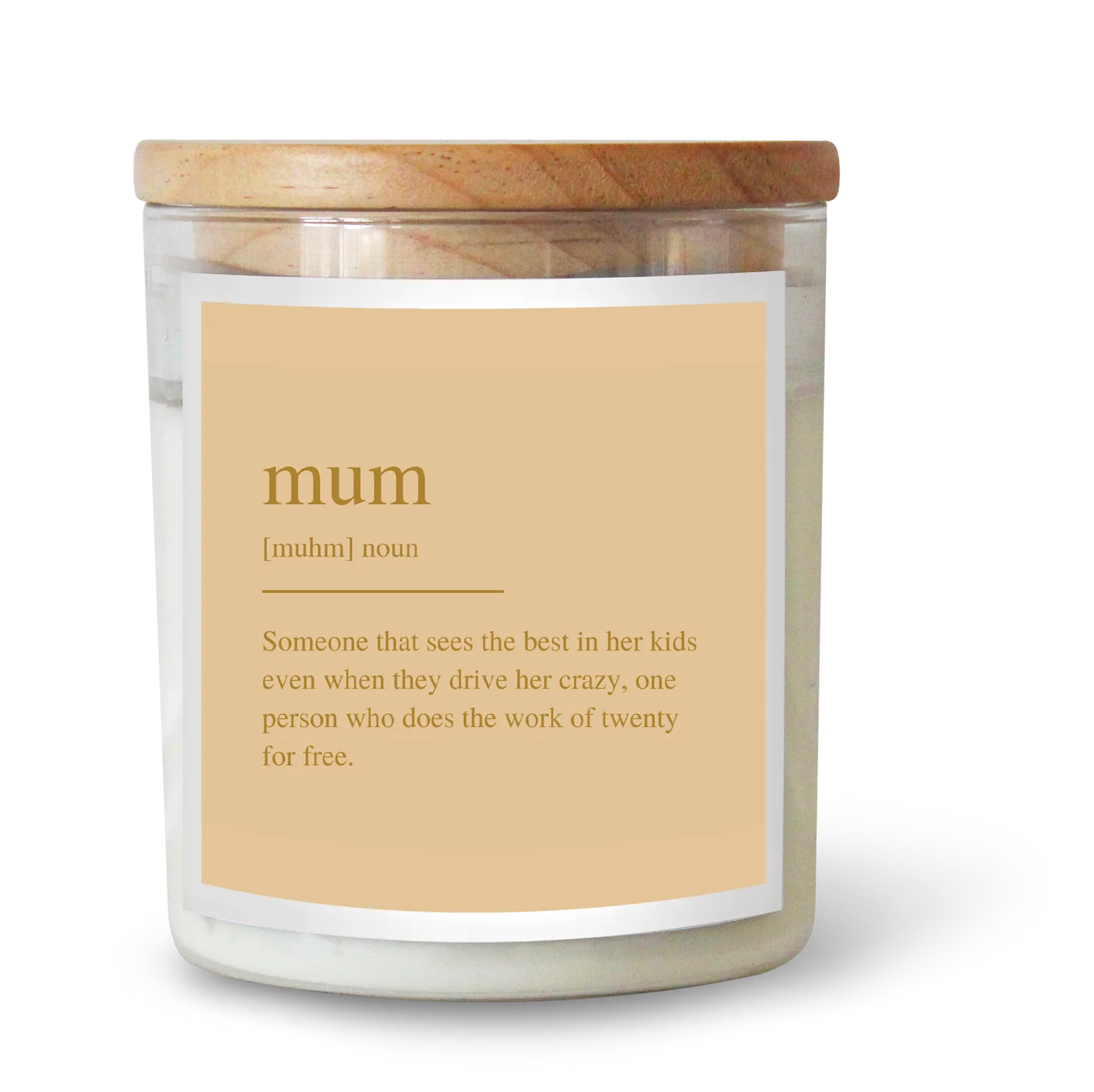 Mum-  Dictionary Candle -Hudson Valley