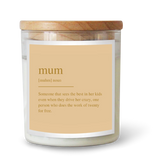 Mum-  Dictionary Candle -Hudson Valley