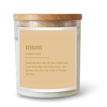 Load image into Gallery viewer, Limited Edition Dictionary Mum Candle
