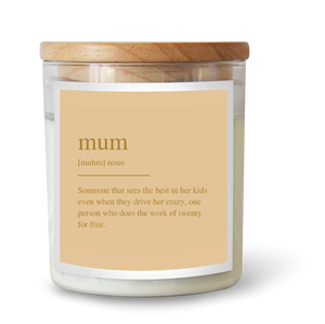 Limited Edition Dictionary Mum Candle