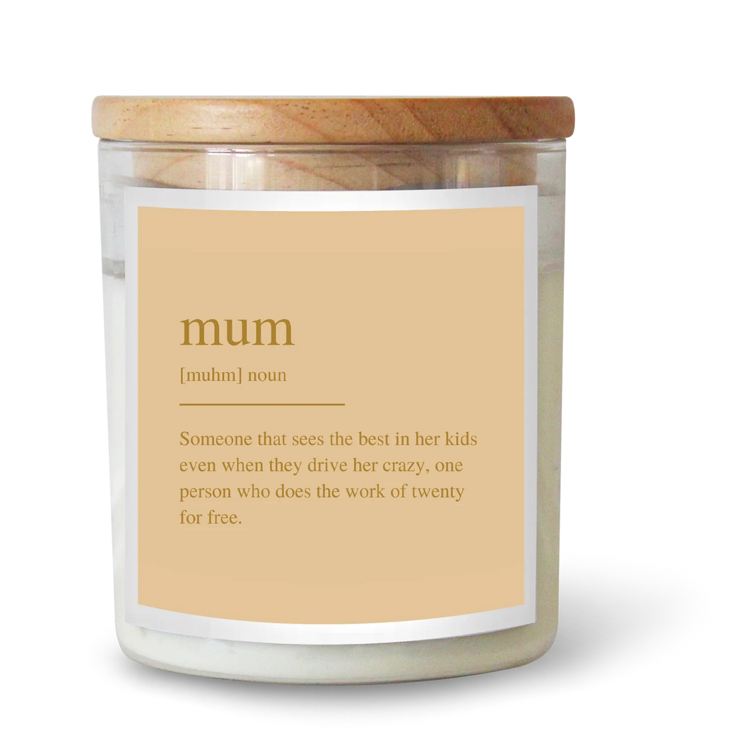 Limited Edition Dictionary Mum Candle