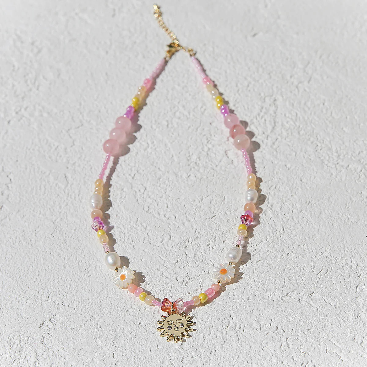 Peach Sun Necklace