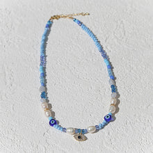 Load image into Gallery viewer, Evil Eye Blue Necklace
