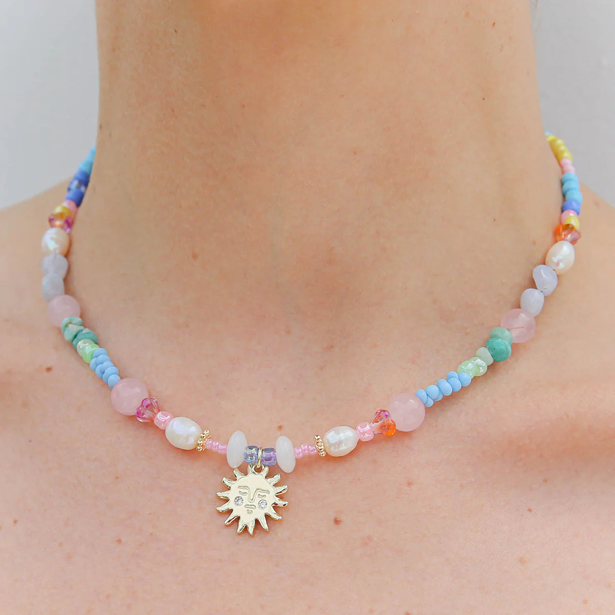 Rainbow Sun Necklace