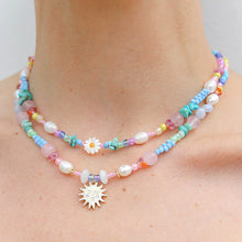 Load image into Gallery viewer, Rainbow Sun Necklace

