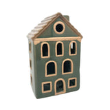 Olive and Tan Tealight House