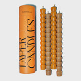 Taper Candle Set Orange & Peach (pack 4)