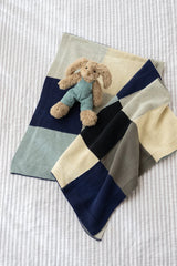 Baby Blanket - Patchwork Blue