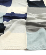 Load image into Gallery viewer, Baby Blanket - Patchwork Blue
