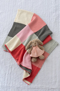 Baby Blanket - Patchwork Pink