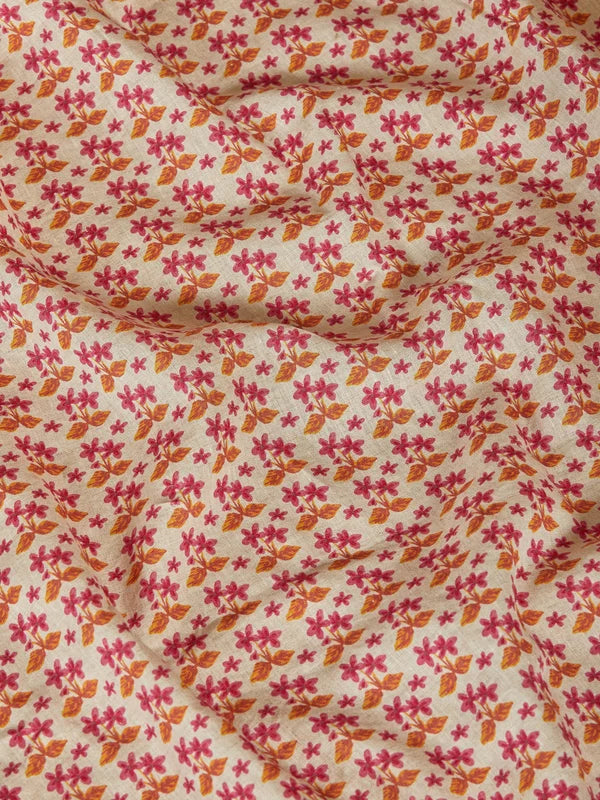 Petit Madeline Pink Linen Fitted Sheet