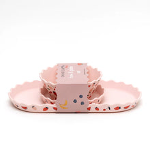 Load image into Gallery viewer, Pink Fruits Silicone Bowl and Plate Set
