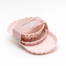 Load image into Gallery viewer, Pink Fruits Silicone Bowl and Plate Set
