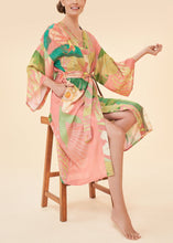Load image into Gallery viewer, Tropical Kimono Gown in Candy
