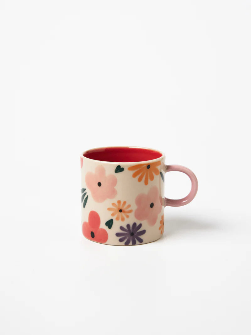 Ditsy Espresso Pink