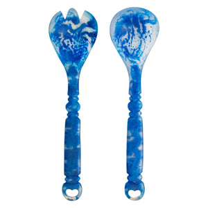 Wilkie Salad Servers - Lapis