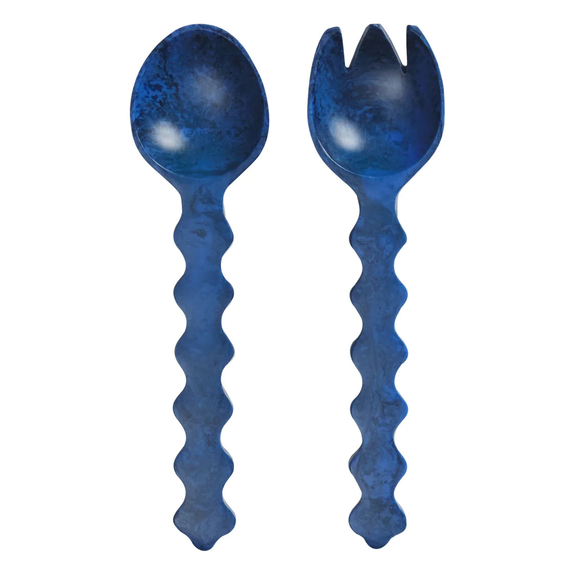 Gisele Salad Servers - Azure