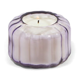 Salted Iris - Ribbed Glass Candle