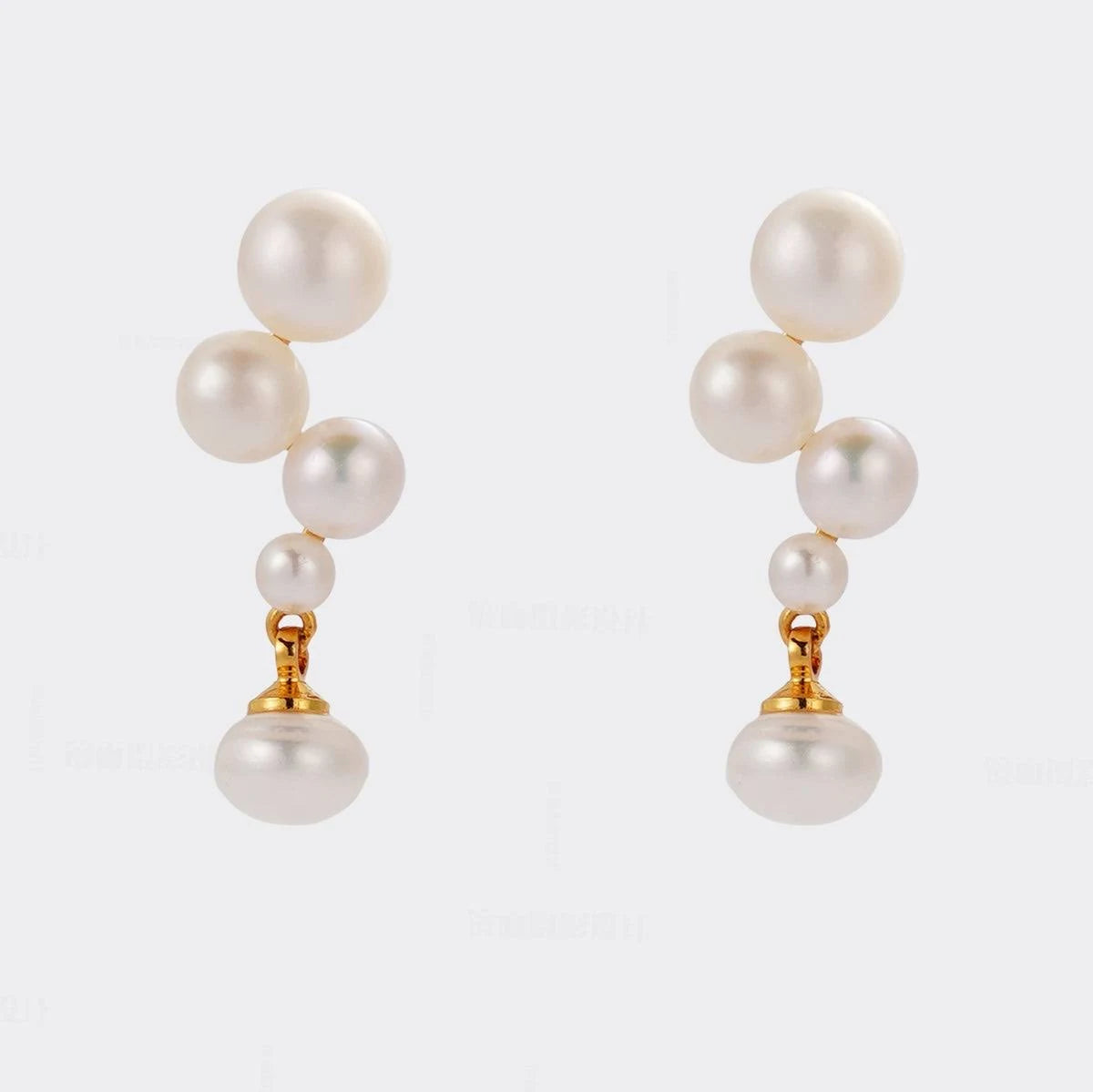 Luna Pearl Earring Gold
