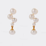 Luna Pearl Earring Gold