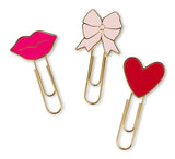 Set of 3 Paperclips - Love