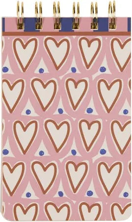 A Dopo Hearts Twin Wire Notepad