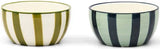 The Bella Assorted Dipping Bowls - set of 2 (Green & Blue)