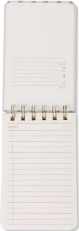 Twin Wire Notepad Wavy Blue