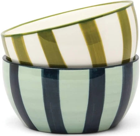 The Bella Assorted Dipping Bowls - set of 2 (Green & Blue)