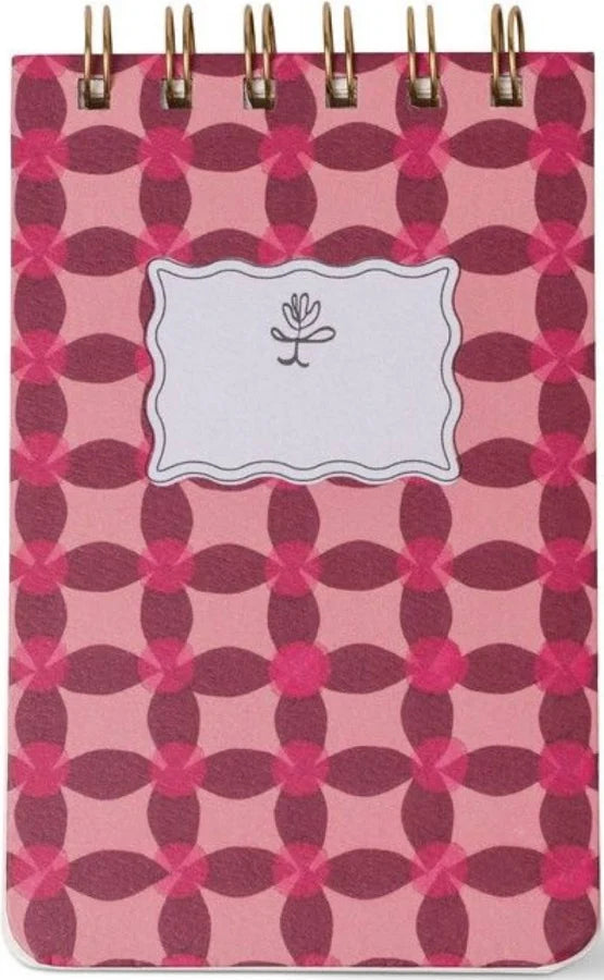 Twin Wire Notepad Pinwheel Pink