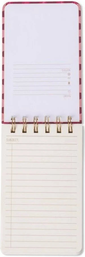 Twin Wire Notepad Pinwheel Pink
